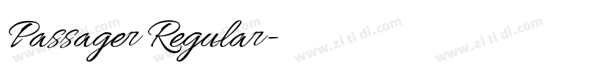 Passager Regular字体转换 Passager Regular字体转换